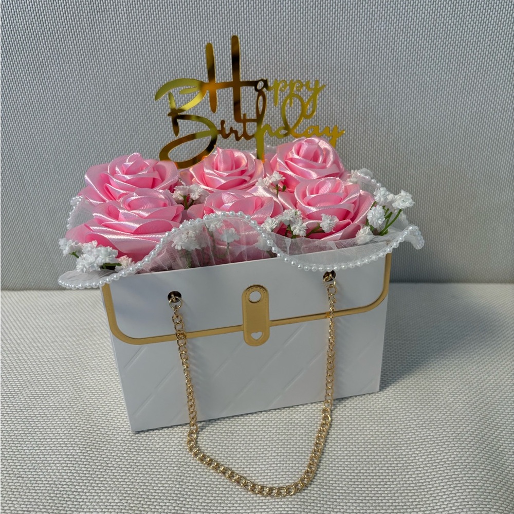 Handmade Eternal Roses Purse Gift Box